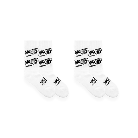 Logo Socks White Pack of 2