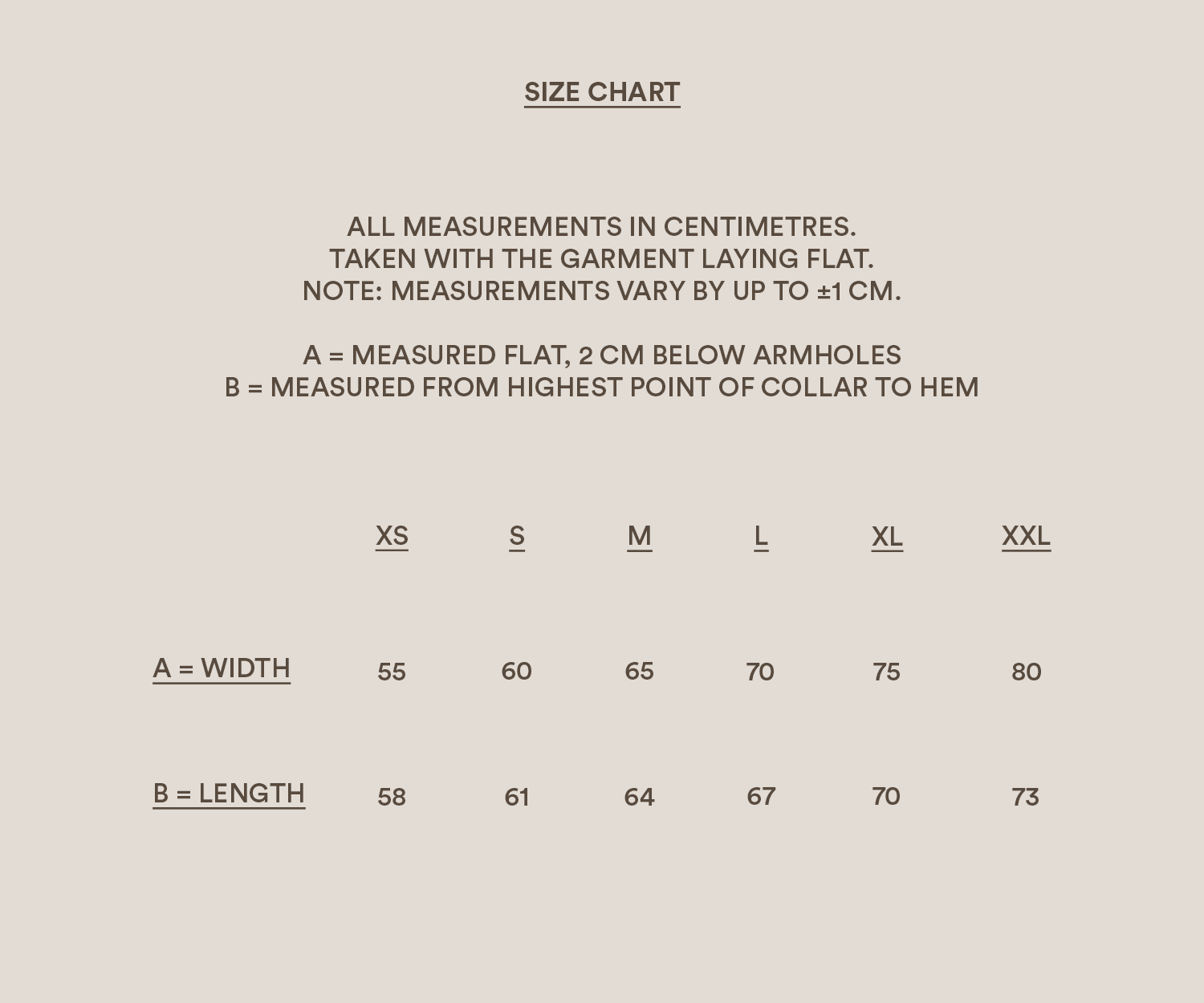 Size guide