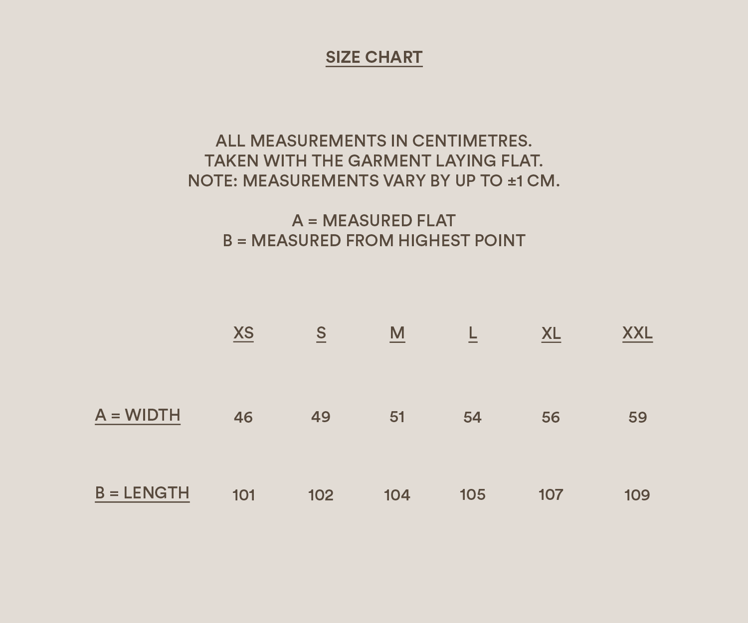 Size guide