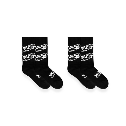 Logo Socks Black Pack of 2